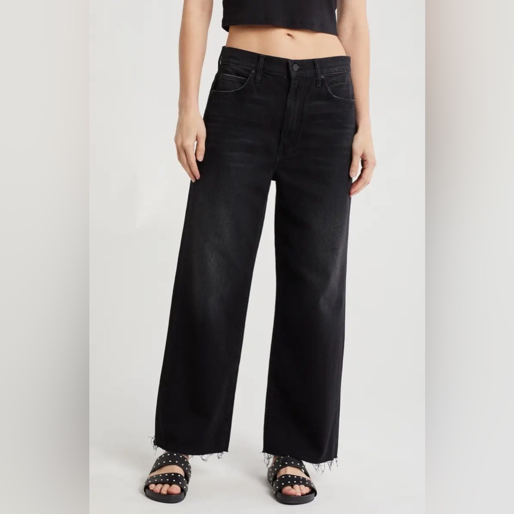 MOTHER The Spitfire Ankle Fray in Black Magic Size 25